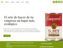 Tablet Screenshot of leonardo-gr.com